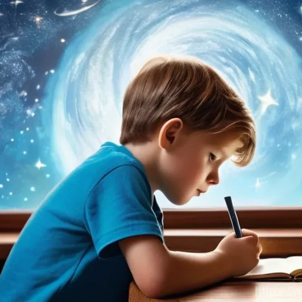 방과후지도사와 학습 동기 부여 전략 - **Prompt 1: Spark of Astronomical Curiosity**
    "A curious 10-year-old Russian boy, with short, ne...